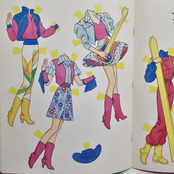 NEW Vintage 1993 Barbie Golden Paperdoll book Precut Fashions 1 Doll - Picture 6 of 10